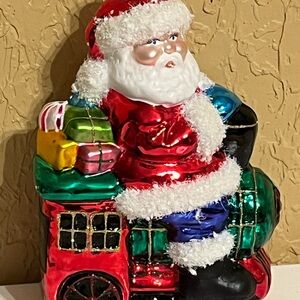 Santa Riding A Locomotive -Neiman Marcus North Park —Made In Poland